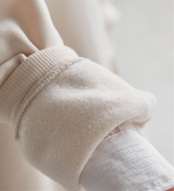 RANAN（ラナン）の「裏起毛ハーフジップワンピース（ロングワンピース）」｜詳細画像