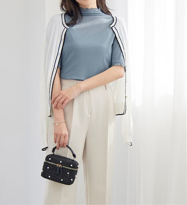 alotta（アロッタ）の「接触冷感ハイネックシアートップス（カットソー）」｜詳細画像