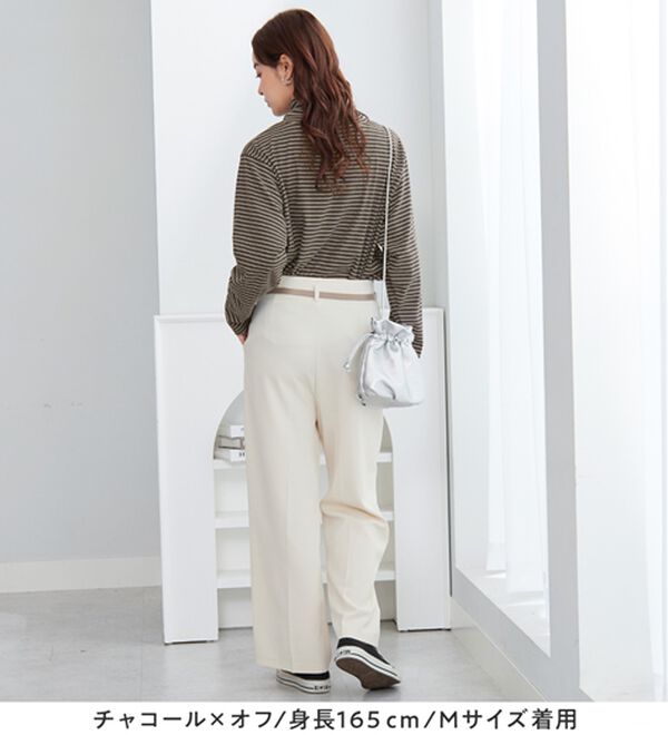 Viola e Viola（ヴィオラ エ ヴィオラ）の「【ビバリーヒルズポロクラブ】ハイネックカットソートップス（カットソー）」｜詳細画像