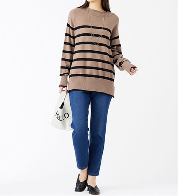 BELLUNA（ベルーナ）の「裏ベロアストレッチ素材レギンスパンツ（フルレングスパンツ）」｜詳細画像