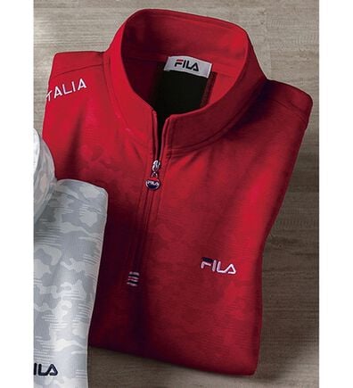 「＜フィラ＞キシリトールハーフジップシャツ（メンズシャツ）」