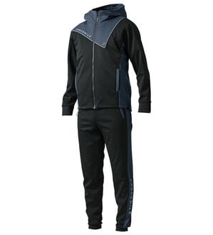 「＜クロコダイル＞防風ストレッチアクティブスーツ（メンズスポーツウェア（ボトム））」｜ブラック