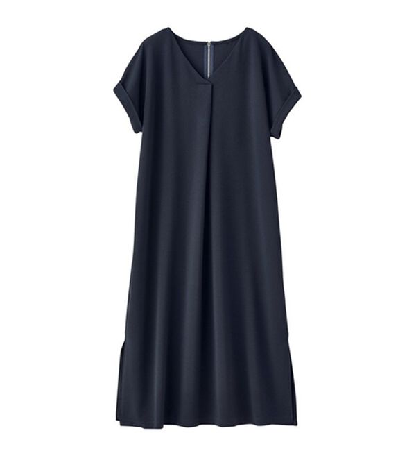 GeeRA（ジーラ）の「ひんやり快適！ジャカードスキッパーワンピ（カットソーワンピース）」｜詳細画像