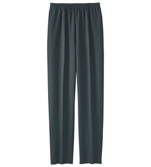 BELLUNA（ベルーナ）の「日本製上品素材のゆったりパンツ（フルレングスパンツ）」｜チャコール