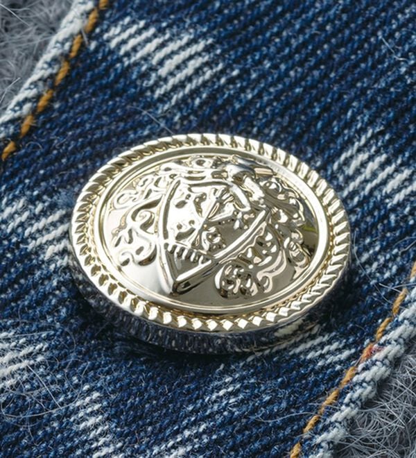 ルフラン（ルフラン）の「デニム切替シャギーニットジャケット（その他ジャケット）」｜詳細画像