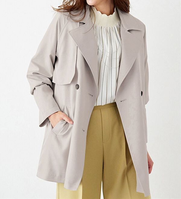 BELLUNA（ベルーナ）の「花粉対策！ライナー付ミドル丈トレンチコート（ハーフコート）」｜詳細画像