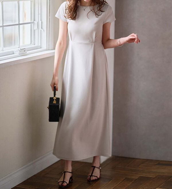 RANAN（ラナン）の「上品見えバックギャザーワンピース（その他ワンピース）」｜詳細画像