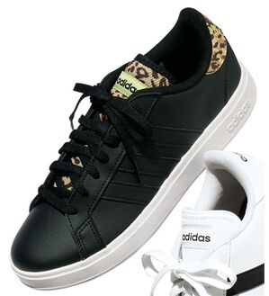 RANAN（ラナン）の「＜ａｄｉｄａｓ＞ＧＲＡＮＤＣＯＵＲＴＢＡＳＥ２．０（スニーカー）」｜ブラック系