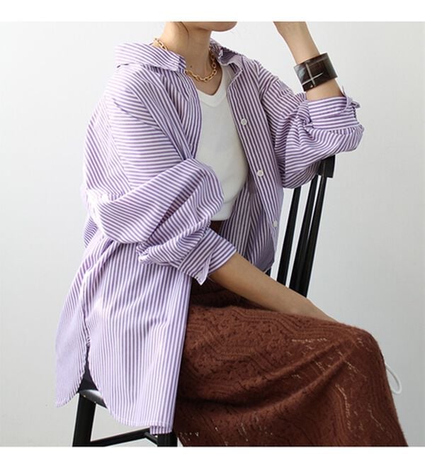 GeeRA（ジーラ）の「アソート柄オーバーサイズシャツ（シャツ）」｜詳細画像