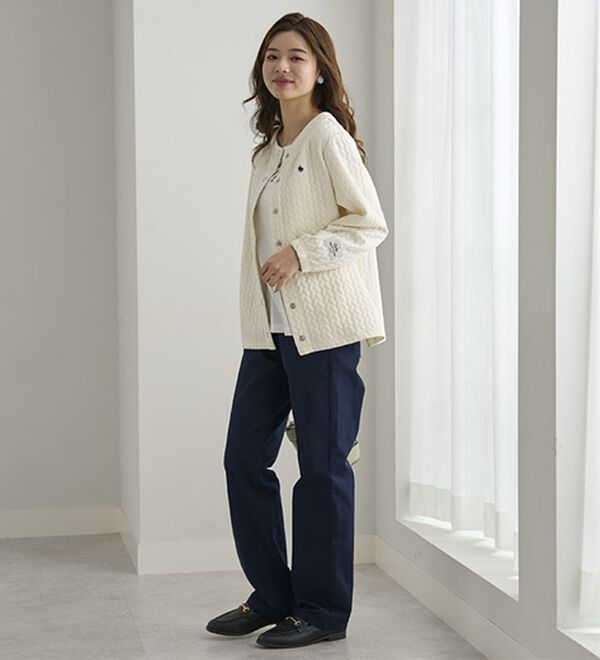 BELLUNA（ベルーナ）の「【ＰＯＬＯ　ＢＣＳ】ジャカード素材カーディガン（その他カーディガン）」｜詳細画像