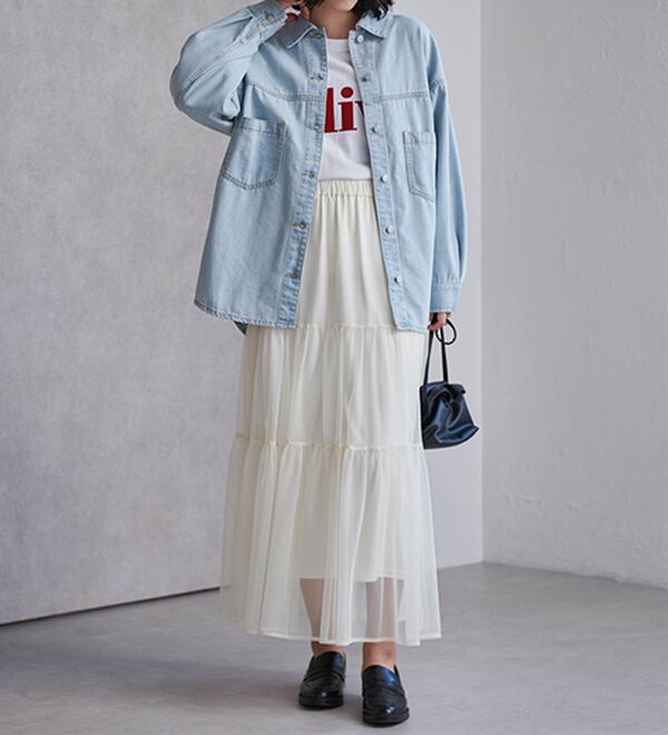 RANAN（ラナン）の「デニム素材オーバーサイズジャケット（その他ジャケット）」｜詳細画像