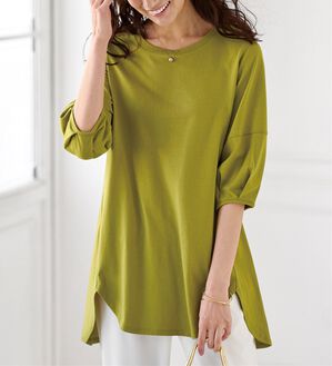 BELLUNA（ベルーナ）の「スリットデザインふんわり袖チュニック（チュニック）」｜詳細画像