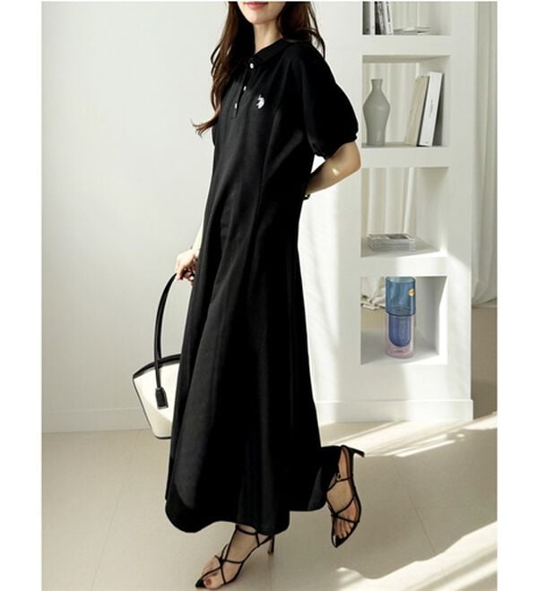 GeeRA（ジーラ）の「【Ｕ．Ｓ．ＰＯＬＯＡＳＳＮ】ポロ衿ワンピ―ス（その他ワンピース）」｜詳細画像