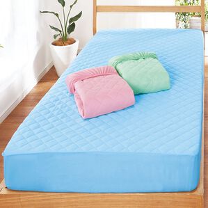 「お買得パッド一体型ボックスシーツ３色組（ボックスシーツ・ベッドシーツ）」｜冷感