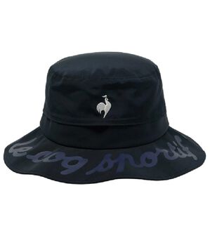 「＜ルコック＞【まぶガード】ひも付きハット（メンズ帽子）」｜ネイビー