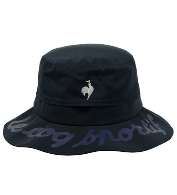 「＜ルコック＞【まぶガード】ひも付きハット（メンズ帽子）」｜ネイビー