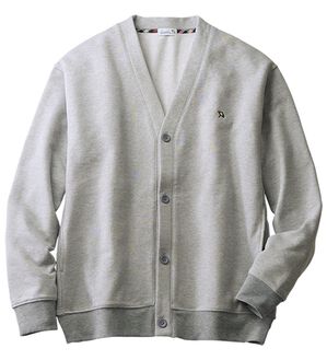 「＜アーノルド　パーマー＞さっと羽織れるスウェットカーデ（メンズカーディガン）」｜杢グレー