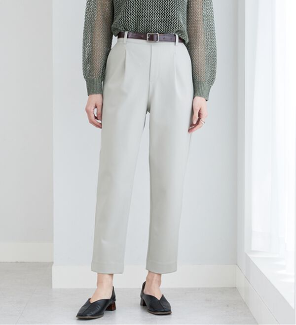 BELLUNA（ベルーナ）の「ツイルジャージー素材テーパードパンツ（テーパードパンツ）」｜詳細画像