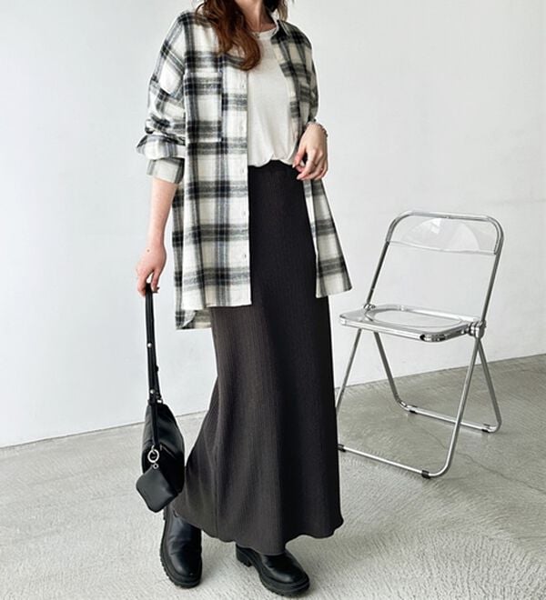 GeeRA（ジーラ）の「セルフカット美脚魅せタイトスカート（ロングスカート）」｜詳細画像