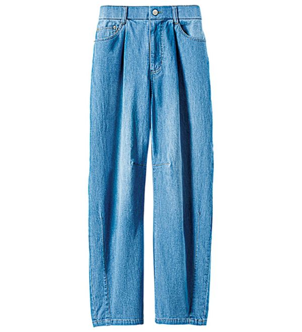 BELLUNA（ベルーナ）の「ひんやり冷感！カーブシルエットデニムパンツ（ワイドパンツ・ガウチョ）」｜詳細画像