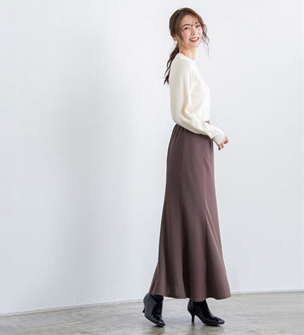 Pierrot（ピエロ）の「クルーネックリブニット（ニット・セーター）」｜詳細画像