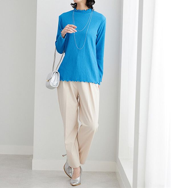 BELLUNA（ベルーナ）の「ジャカード素材メローデザインプルオーバー（カットソー）」｜詳細画像