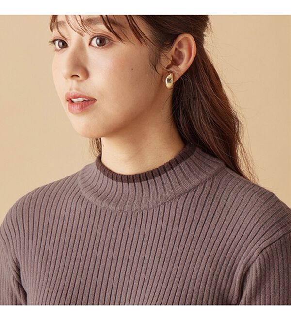 alotta（アロッタ）の「配色デザイン袖ボタンニットプルオーバー（ニット・セーター）」｜詳細画像