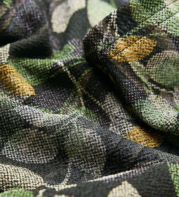 ルフラン（ルフラン）の「ファスナー仕様のニットちりめんブラウス＜麗楽～れいら～＞（ブラウス）」｜詳細画像