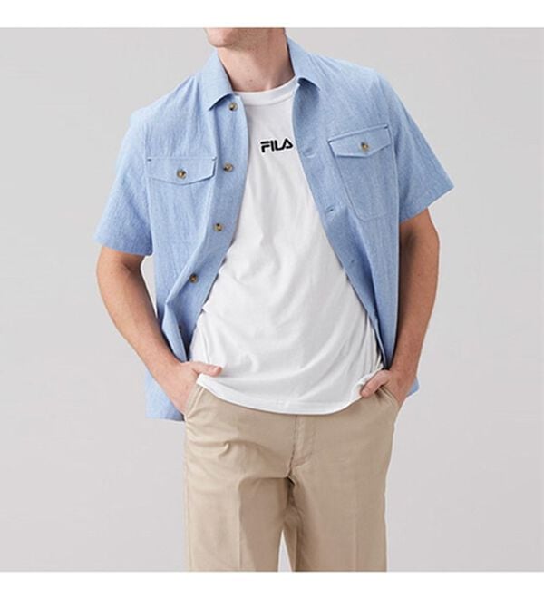 「＜フィラ＞ワンポイント刺しゅうＴシャツ（メンズカットソー）」｜詳細画像