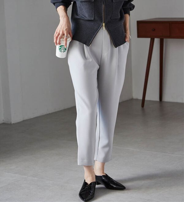 RANAN（ラナン）の「美脚シルエットクロップドパンツ（フルレングスパンツ）」｜詳細画像