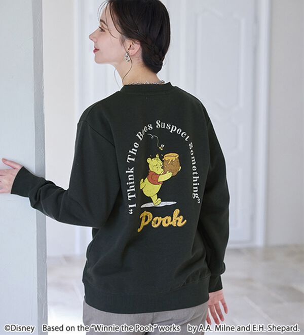 BELLUNA（ベルーナ）の「＜Ｄｉｓｎｅｙ＞【プー】バックプリント裏起毛トレーナー（トレーナー・スウェット）」｜詳細画像