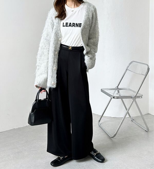 GeeRA（ジーラ）の「美脚ストレッチワイドパンツ（ワイドパンツ・ガウチョ）」｜詳細画像