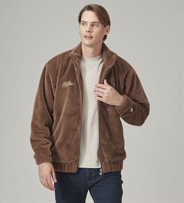 「＜フィラ＞大人の艶！ミンクフリースジャケット（メンズブルゾン）」｜詳細画像