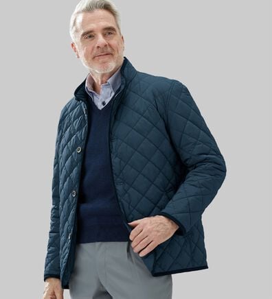 「＜ゴールデンベア＞ウォッシャブルキルティングジャケット（メンズジャケット）」