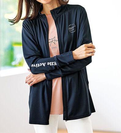 BELLUNA（ベルーナ）の「＜ＥＬＬＥ　Ａｃｔｉｖｅ＞ＵＶ対策！ラッシュガードジャケット（その他ジャケット）」