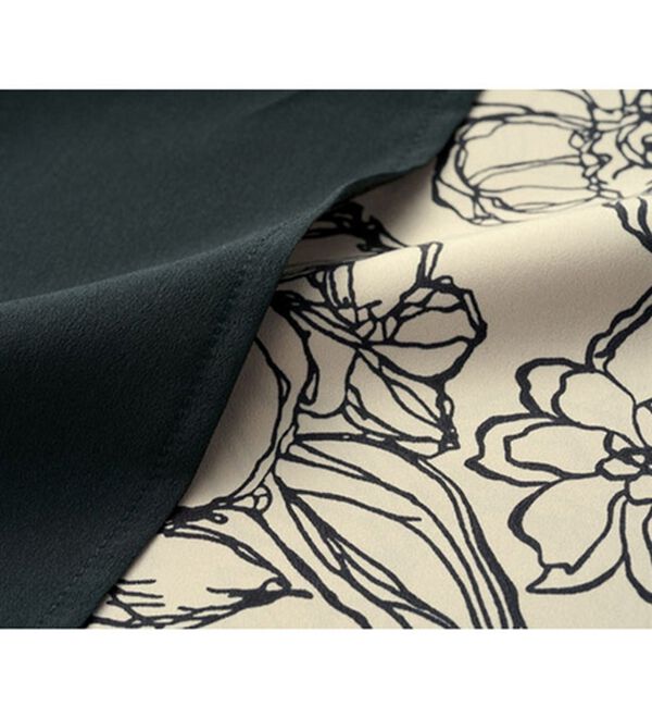 RANAN（ラナン）の「柄切替配色使いワイドパンツ（フルレングスパンツ）」｜詳細画像