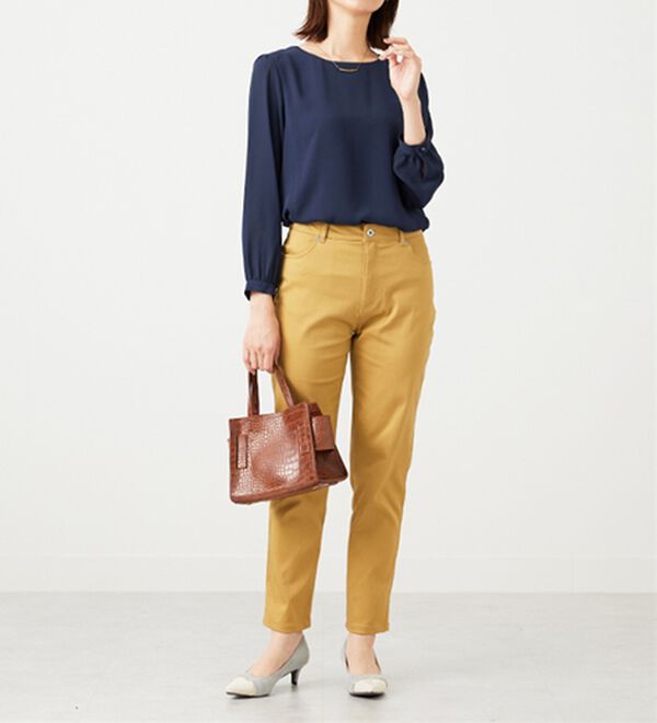 BELLUNA（ベルーナ）の「ジョーゼット素材裾ティアードブラウス（ブラウス）」｜詳細画像