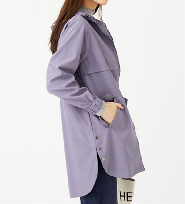 BELLUNA（ベルーナ）の「はっ水加工ボンディング素材ロング丈パーカー（ハーフコート）」｜詳細画像