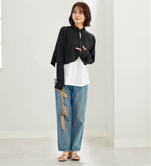 BELLUNA（ベルーナ）の「ヒンヤリ爽快！スタンド衿ボレロ（その他カーディガン）」｜詳細画像