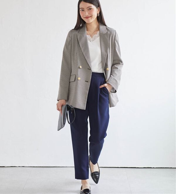 RANAN（ラナン）の「【選べる股下】ひんやり美脚シルエットタックパンツ（フルレングスパンツ）」｜詳細画像