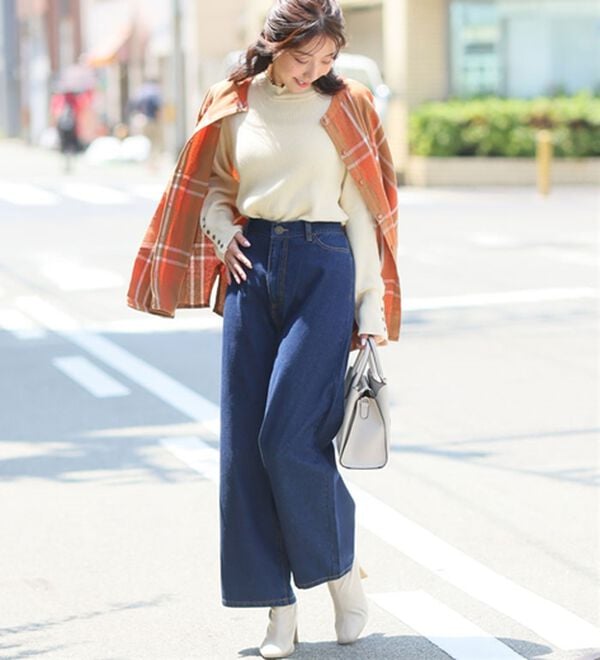 A HAPPY MARILYN（アハッピーマリリン）の「【Ｍ～７Ｌ】美脚＆美尻が叶う！優勝ワイドパンツ（ワイドパンツ・ガウチョ）」｜詳細画像