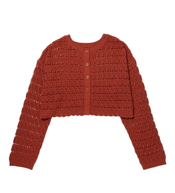 GeeRA（ジーラ）の「２ＷＡＹクロシェニットカーディガン（ニットカーディガン）」｜詳細画像