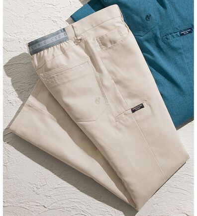 「＜コムルヴァン・オム・ゴルフ＞大人のドライストレッチゴルフパンツ（メンズフルレングスパンツ）」