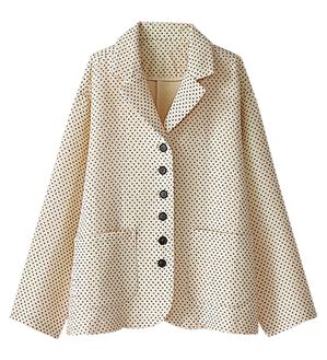 BELLUNA（ベルーナ）の「綿１００％ふんわり３重ガーゼジャケット（その他ジャケット）」｜アイボリー系