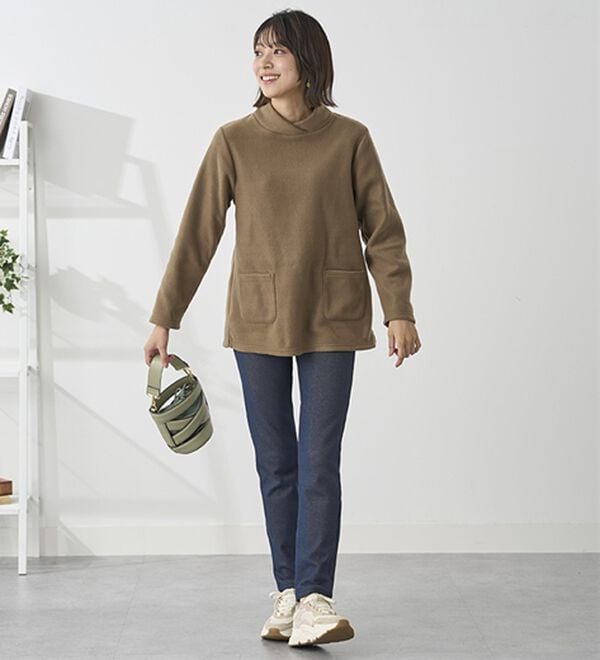 BELLUNA（ベルーナ）の「まるではく毛布！静電防止付裏ファーレギンス（スパッツ・レギンス）」｜詳細画像