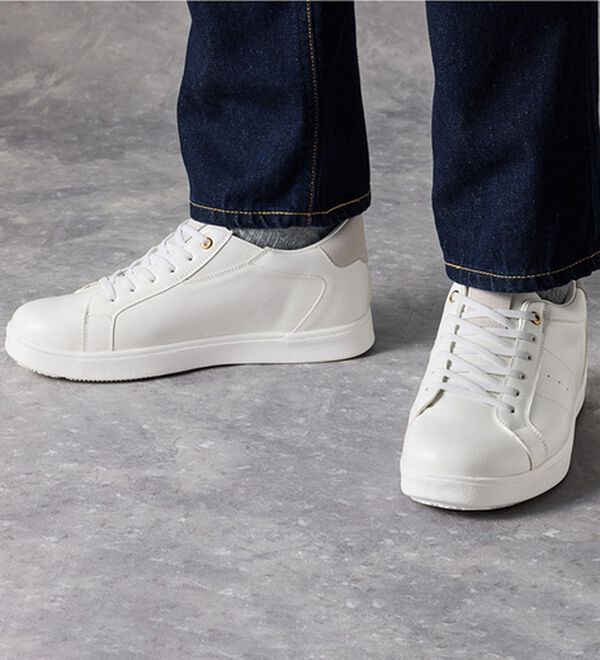 「＜コムルヴァン・オム＞軽量はっ水ヒールアップシューズ（メンズスニーカー）」｜詳細画像