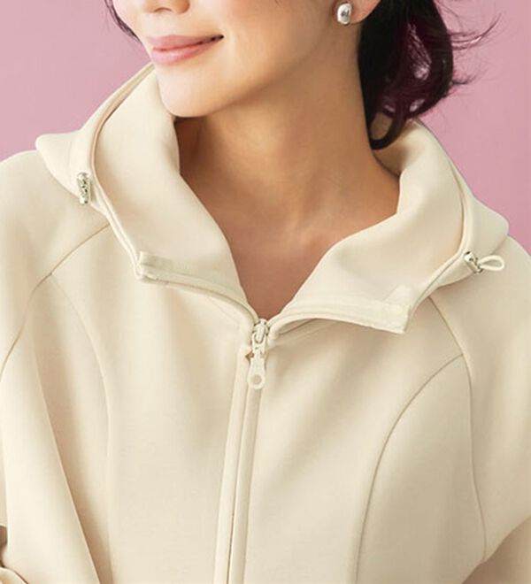 BELLUNA（ベルーナ）の「【ＳＭＡＲＴ　ＥＣＯ　ＪＥＲＳＥＹ】ダブルジップ切替パーカー（パーカー）」｜詳細画像
