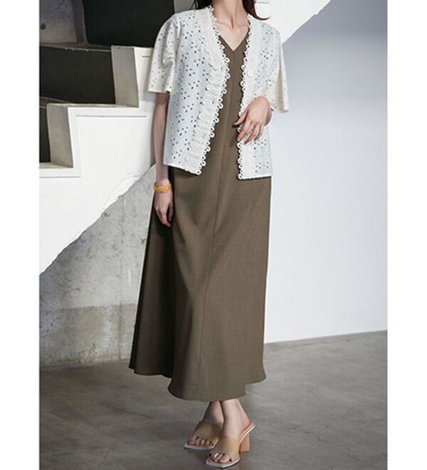 RANAN（ラナン）の「ひんやり！麻調合繊フレアーワンピース（その他ワンピース）」｜詳細画像