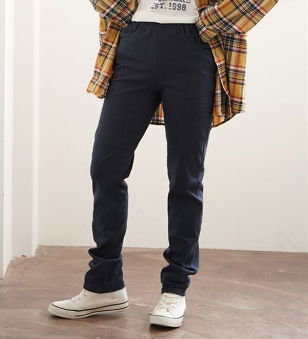 A HAPPY MARILYN（アハッピーマリリン）の「魔法のレギンスパンツ　ビューティーコットン（スリム・スキニーパンツ）」｜ネイビー