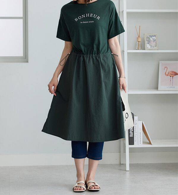 BELLUNA（ベルーナ）の「ドロスト使いドッキングワンピース（その他ワンピース）」｜詳細画像